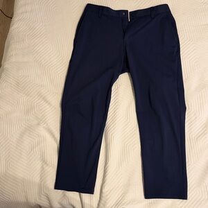 RHONE Men's Navy Commuter Pant / Chinos - Slim Fit